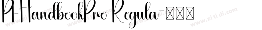 PFHandbookPro Regula字体转换